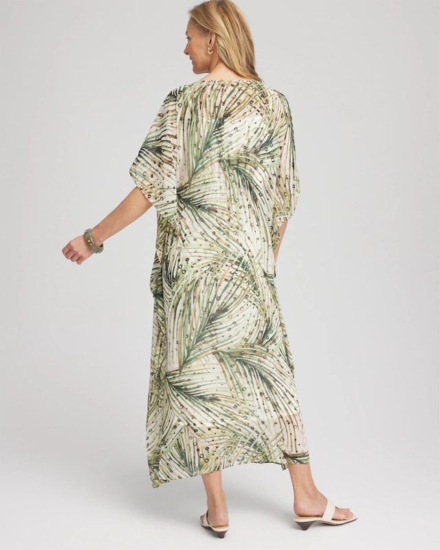 Crinkle-Chiffon Kaftan Dress - image 3